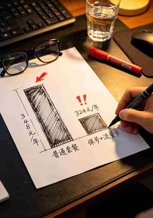 一年话费对比柱状图