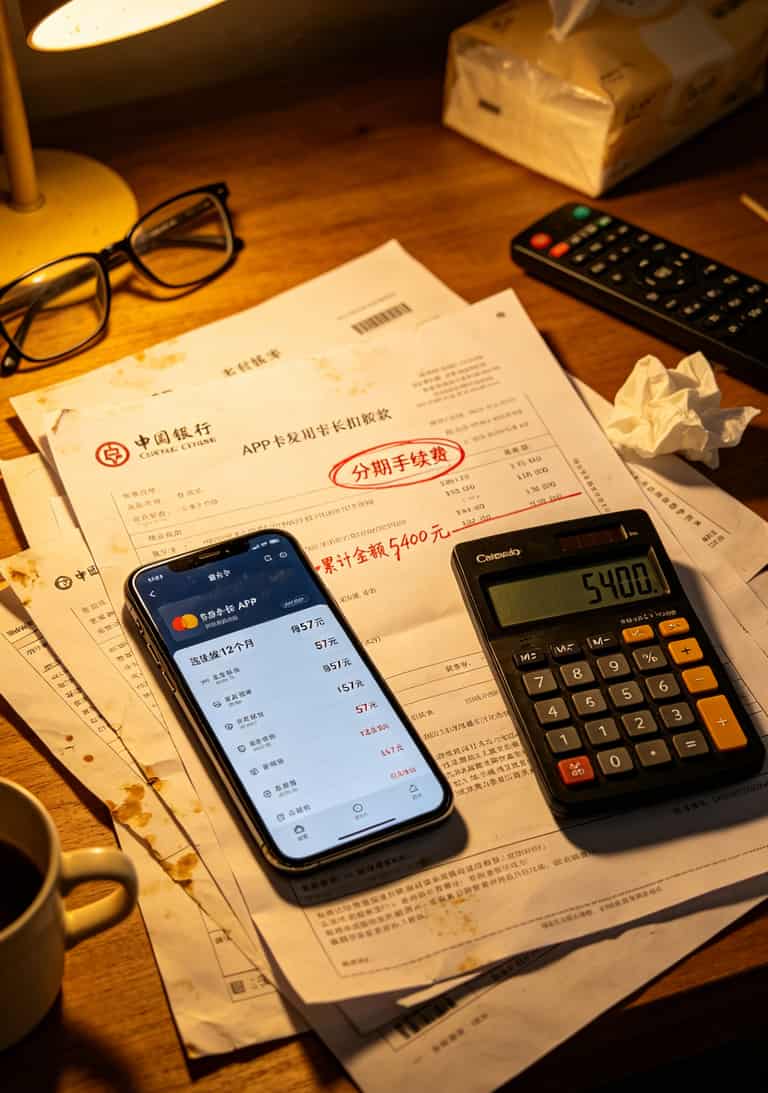 接个电话差点没了三千块?先搞懂**电信客服几点上班**比啥都重要 银行账单截图,显示每月被扣除的手续费