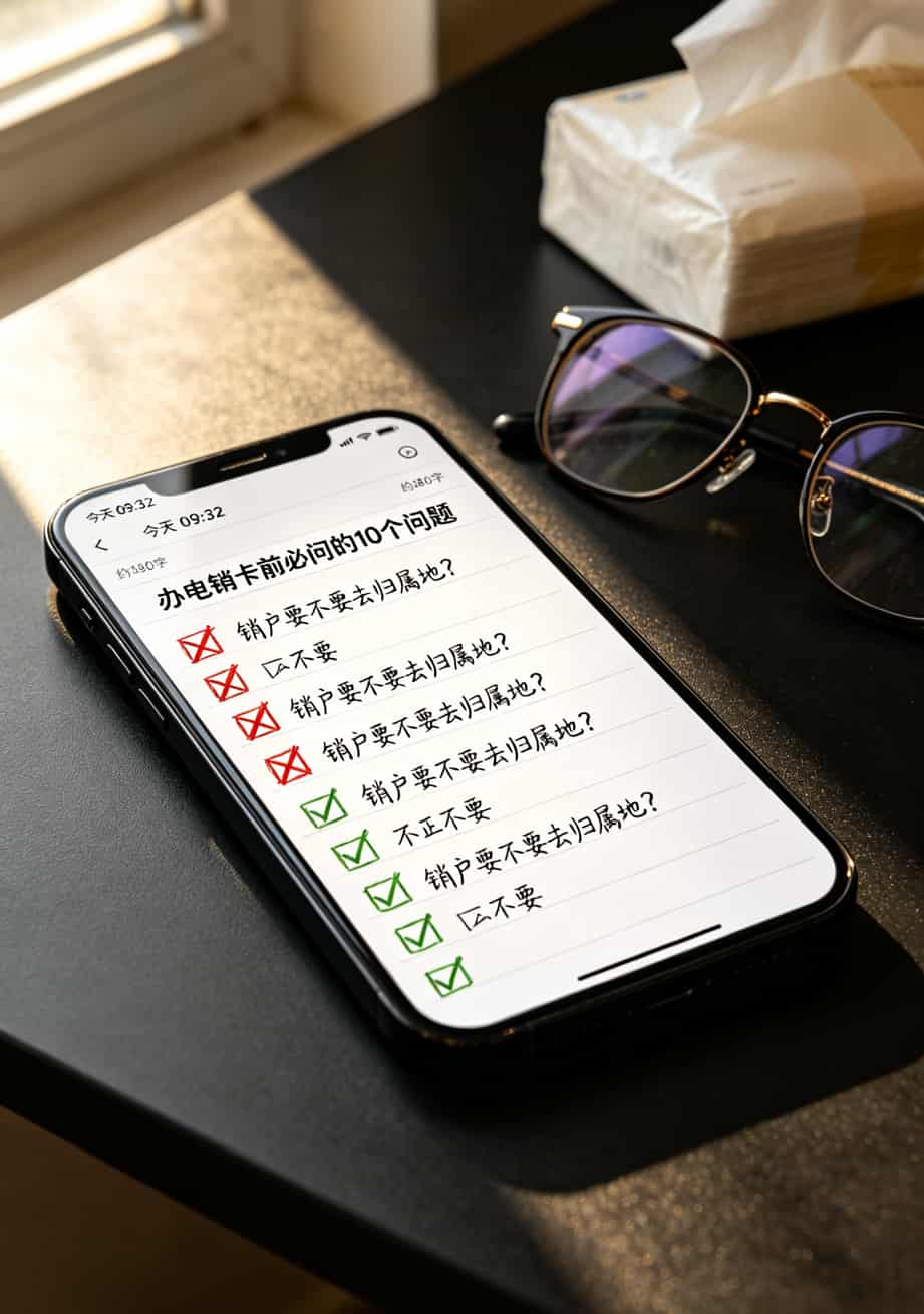 电销卡销户太难?电信招聘官网不会告诉你的4个坑和3个省钱招 避坑清单手机备忘录截图,十条内容逐条显示