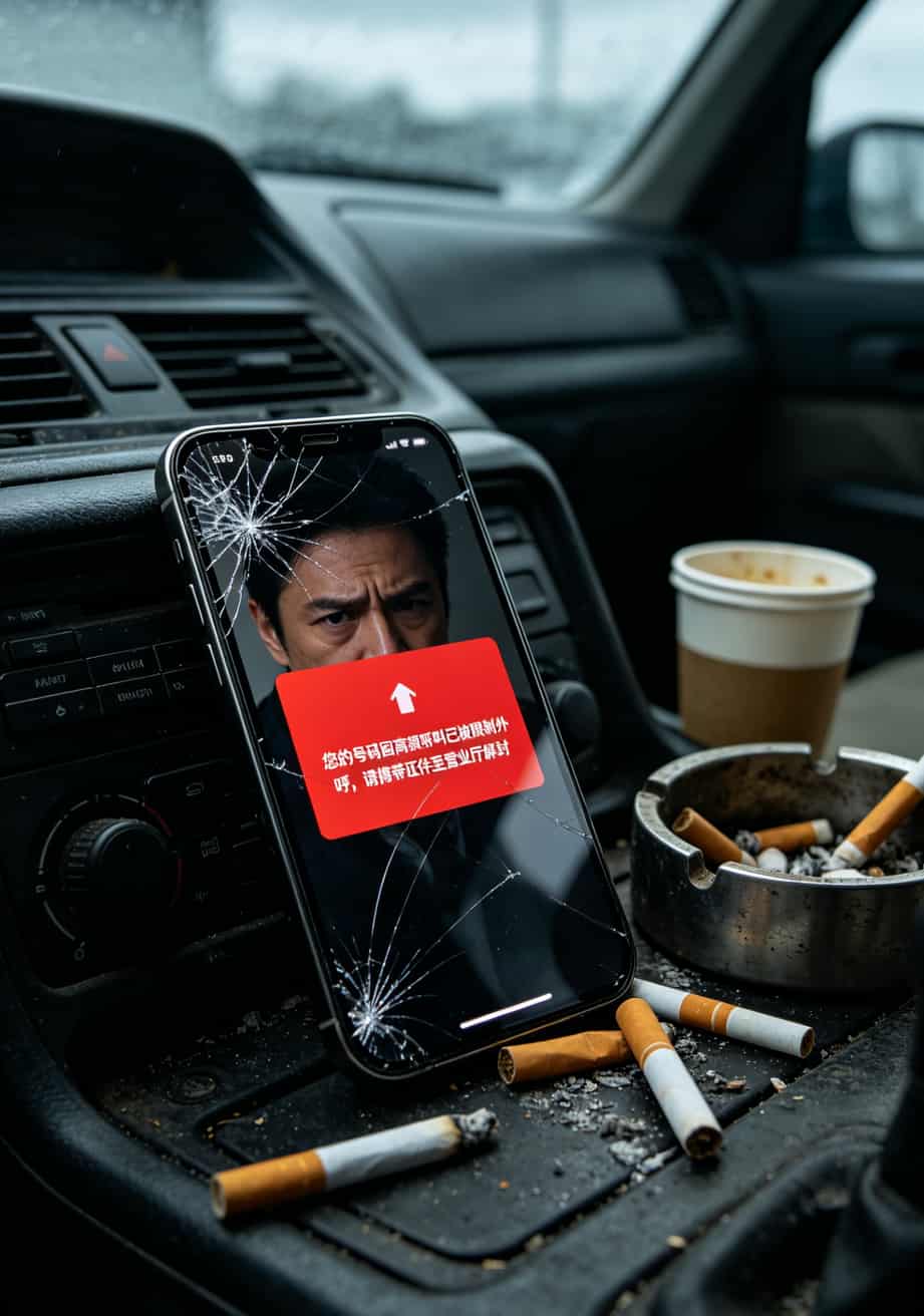 电销卡入账把我坑惨了8万块!江西电信网上营业厅套餐这样选才不踩坑 电销卡被封号后的系统提示界面截图