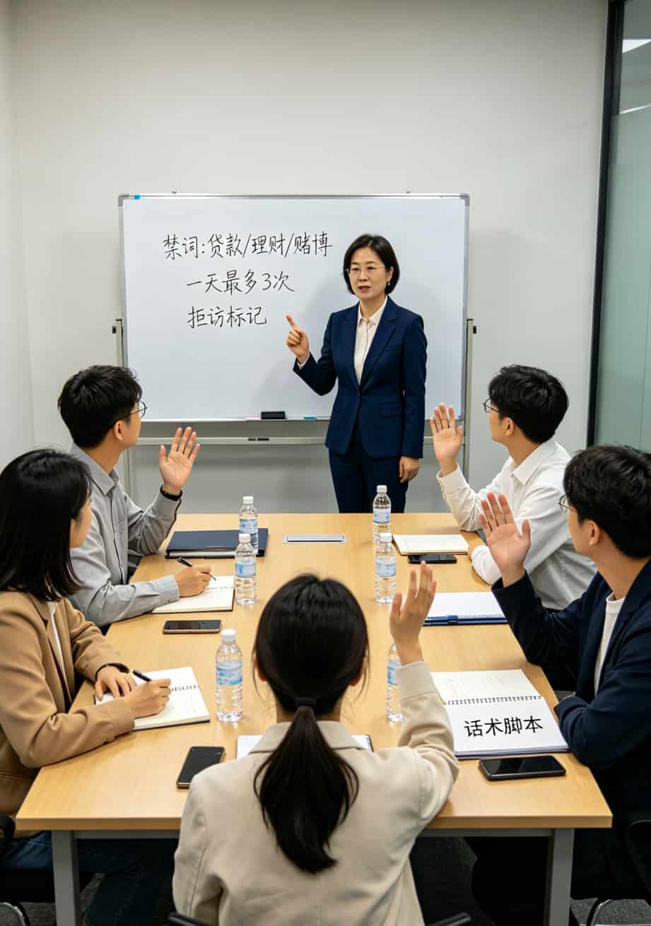 办宽带前先用中国电信测速网速跑一遍,不然你买啥电销卡都是给别人送钱 电销团队合规话术培训现场
