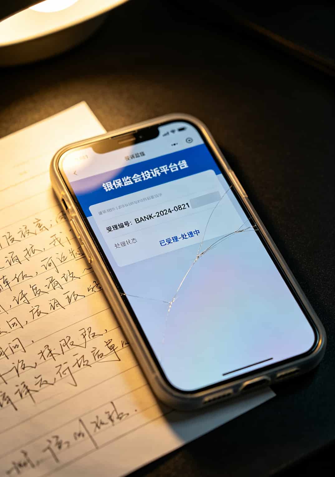 干过13个月信用卡电销,招聘内幕和防骗指南全在这了(中国电信网上大学官网能帮你少踩坑) 银保监会投诉截图,显示受理编号和处理状态