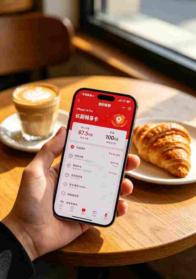联通APP套餐查询界面截图