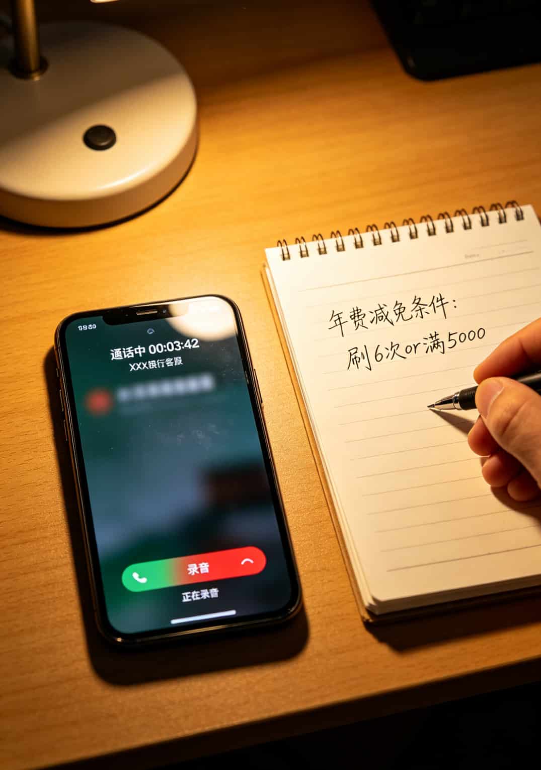 电信天翼云用户实测:信用卡办卡提额与分期电话反套路指南(附10个真实踩坑案例) 银行客服通话录音界面,显示“通话中”