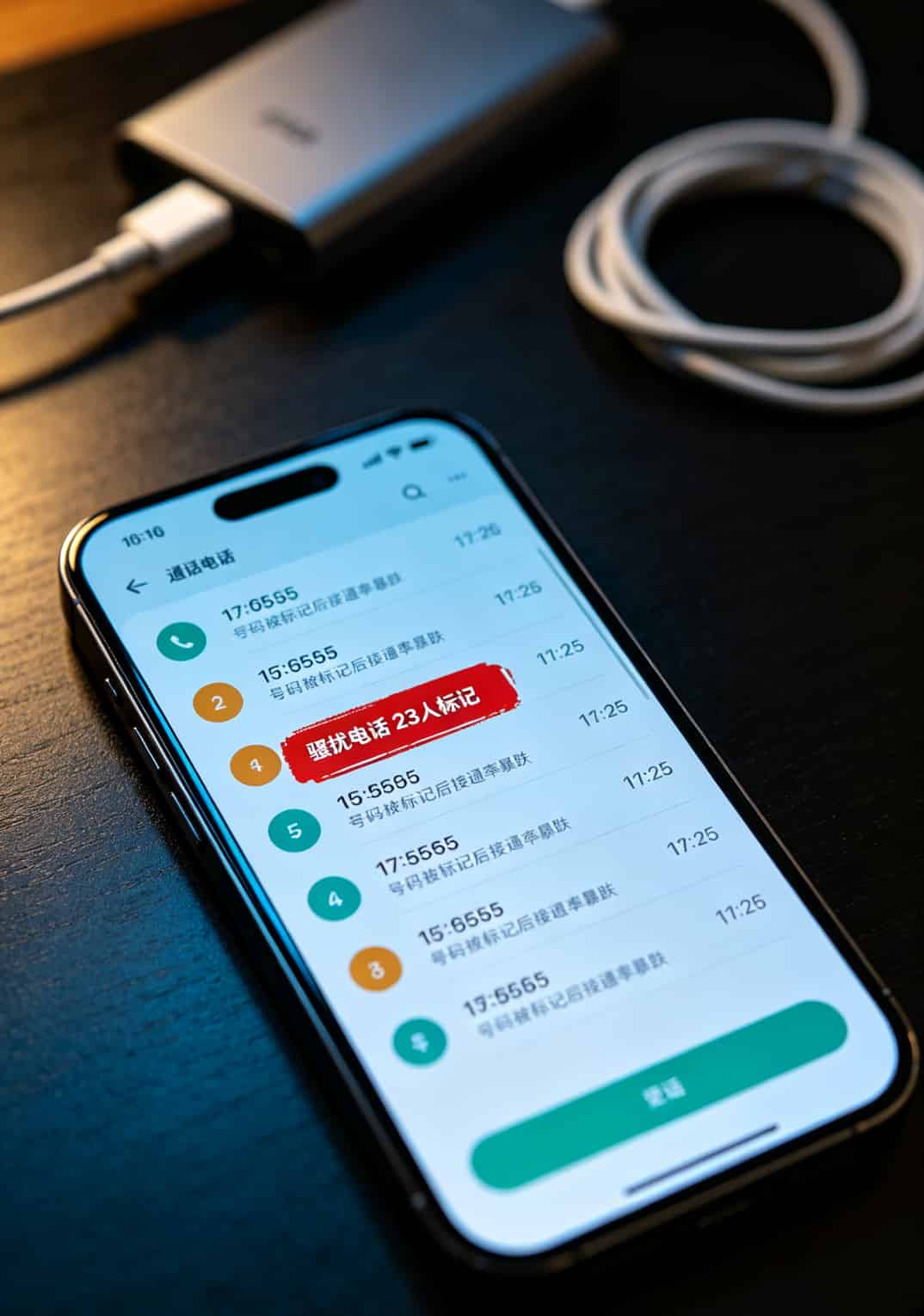 打了6年电销,换了十几张卡,电信人工台号码是多少我真没打过几次 手机上显示骚扰电话标记的界面