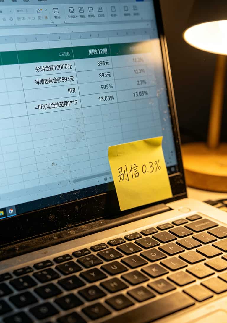 干过13个月信用卡电销,招聘内幕和防骗指南全在这了(中国电信网上大学官网能帮你少踩坑) Excel表格展示IRR公式计算分期真实利率