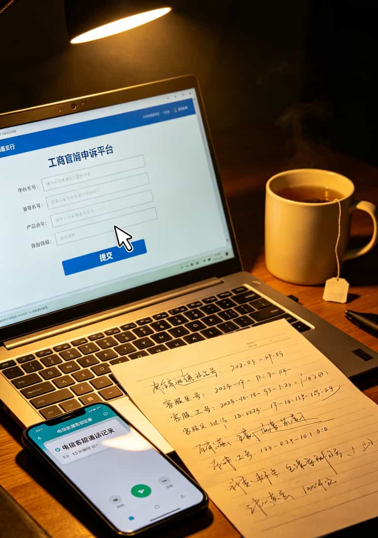 工信部申诉平台填写页面