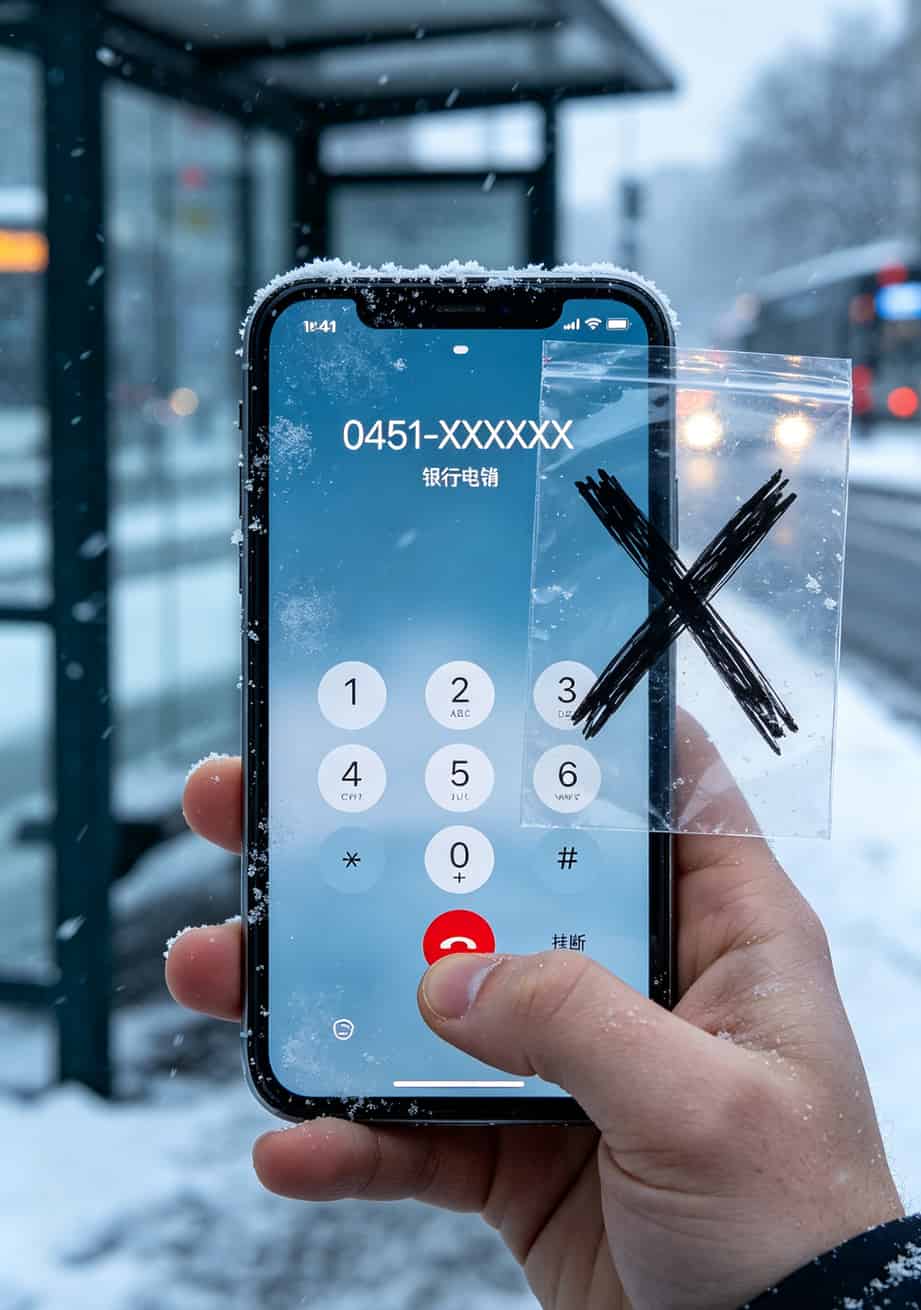 黑龙江电信用户血泪提醒:信用卡电销分期的5个隐形坑,我交了三年学费才看懂 手机通话界面显示“挂断”按钮,旁边画了一个叉号
