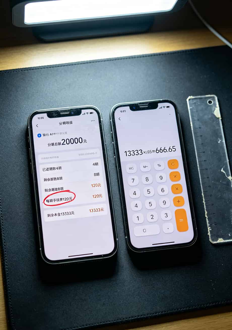 黑龙江电信用户血泪提醒:信用卡电销分期的5个隐形坑,我交了三年学费才看懂 手机银行APP分期明细截图,用红框圈出关键信息
