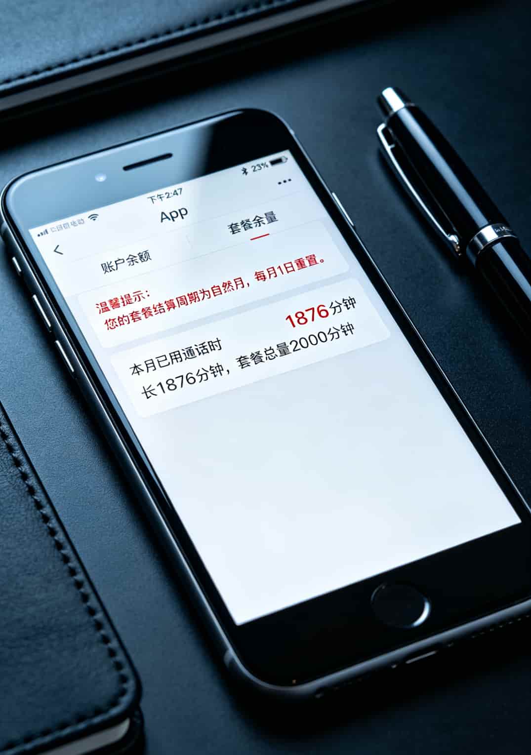 杭州电销老炮说实话:电信和移动的区别搞反了,一年白干三个月 手机话费账单截图显示结算周期说明