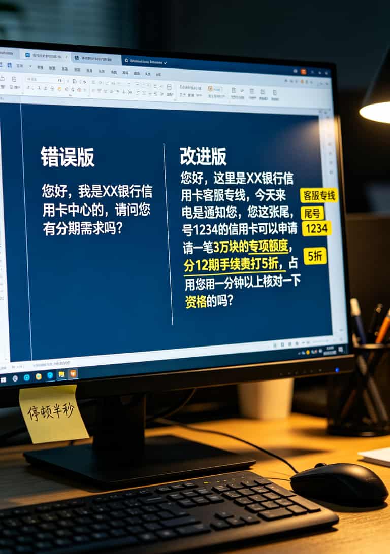 信用卡电销月入2万,我劝你先搞懂“电信营业时间” 信用卡电销开场白话术对比表格