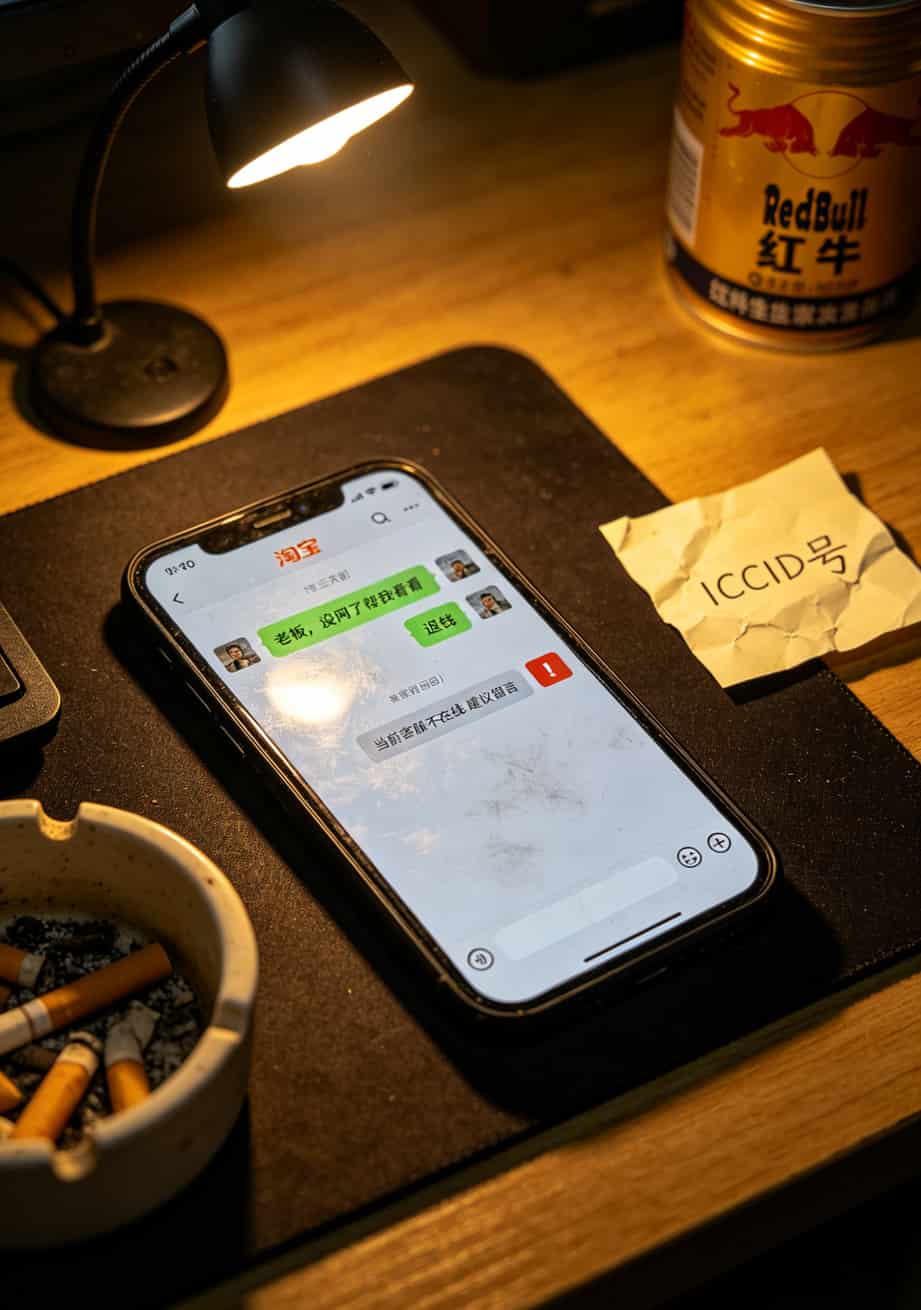 物联卡跑路后客服无法联系的聊天截图