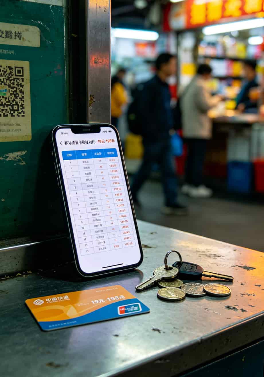 深圳手机号码靓号网实测:我跑了8家营业厅,最后躲到网上办卡才没被坑 移动流量卡不同价位对比表格