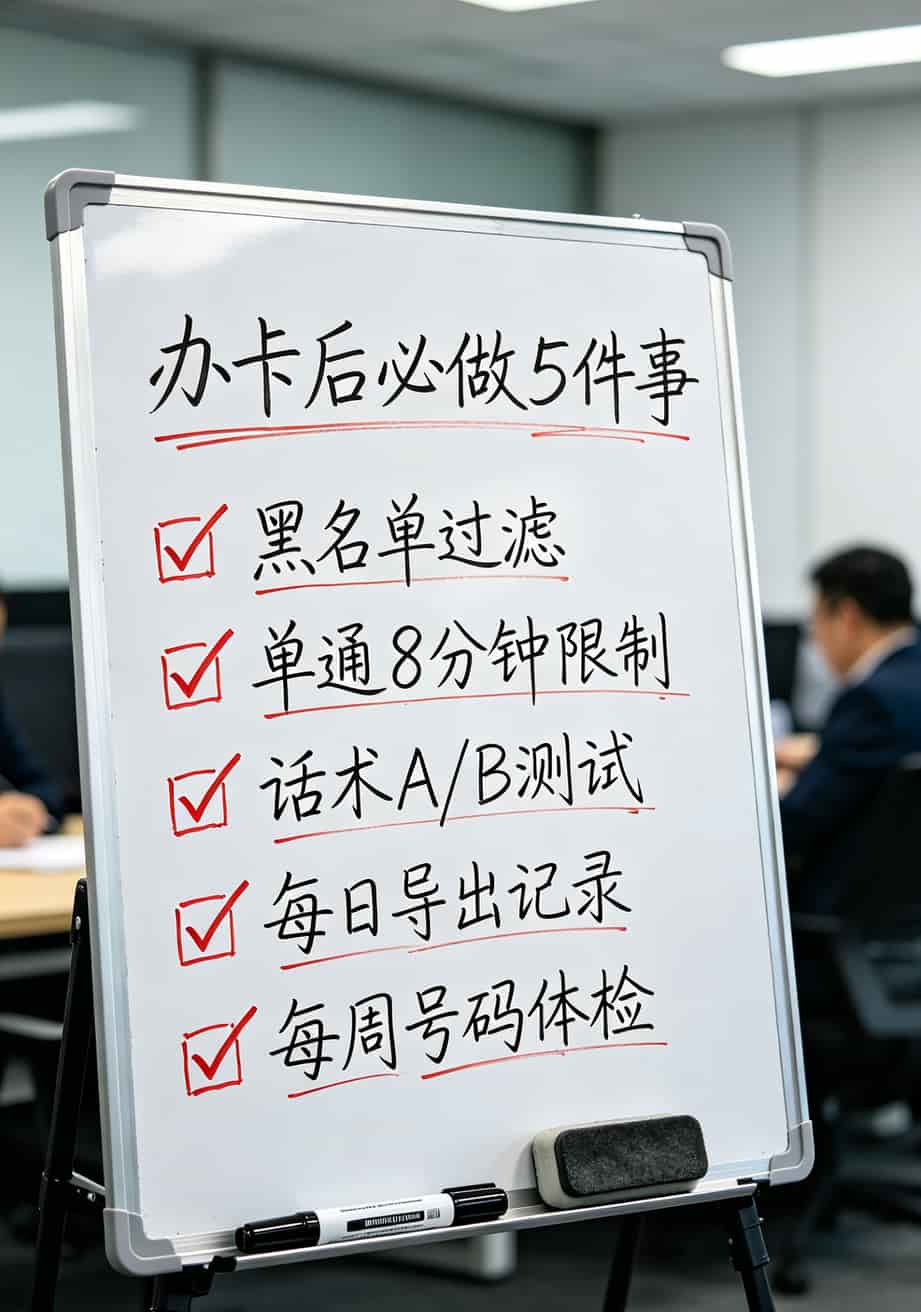 电销卡防封实测:电信5G下的动态IP到底能不能打?(八年老炮说实话) 办卡后操作流程图