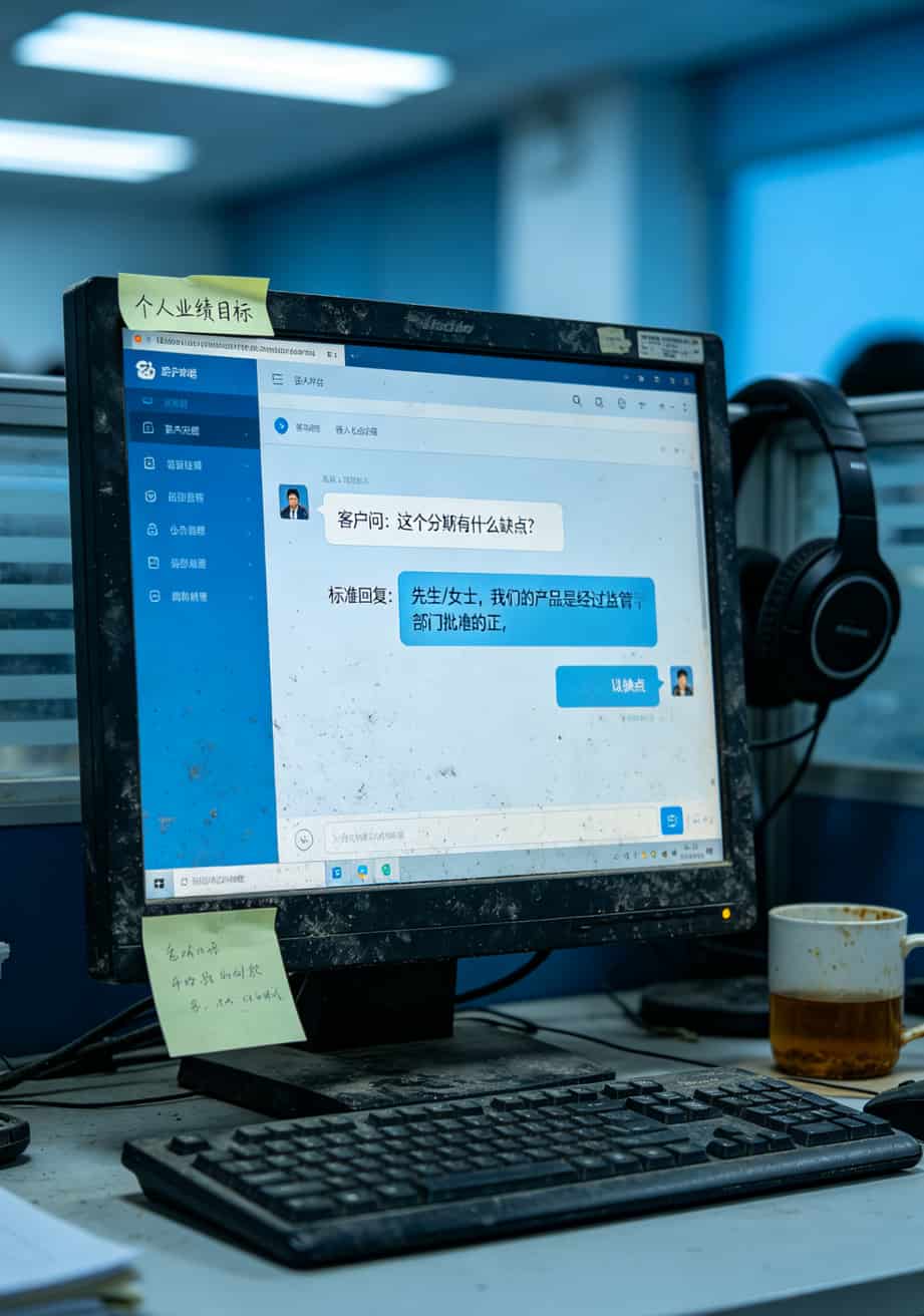 接个电话差点没了三千块?先搞懂**电信客服几点上班**比啥都重要 电脑屏幕上显示电销话术模板