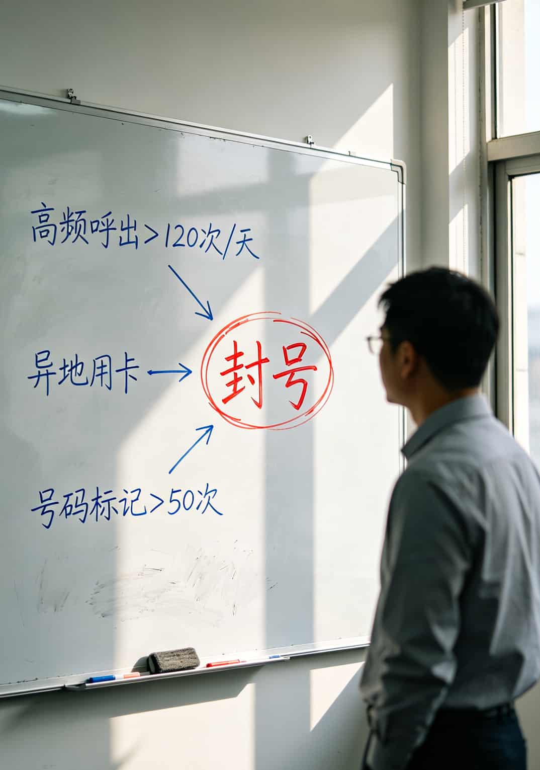 电信客服是多少?存好这个号码,我朋友靠它省下两万块 运营商风控系统触发机制示意图