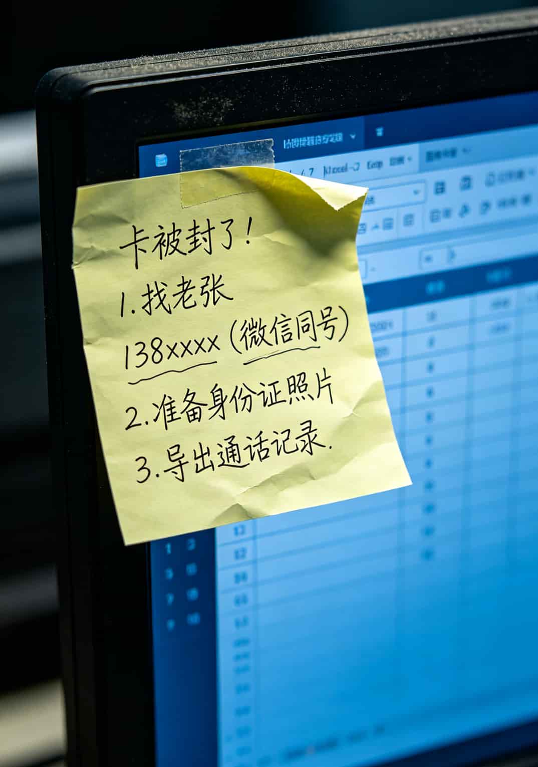 电信路由器初始密码懒得改?电销卡的坑我替你踩了20个,最后一个最要命 电销卡应急流程手写备忘录示例