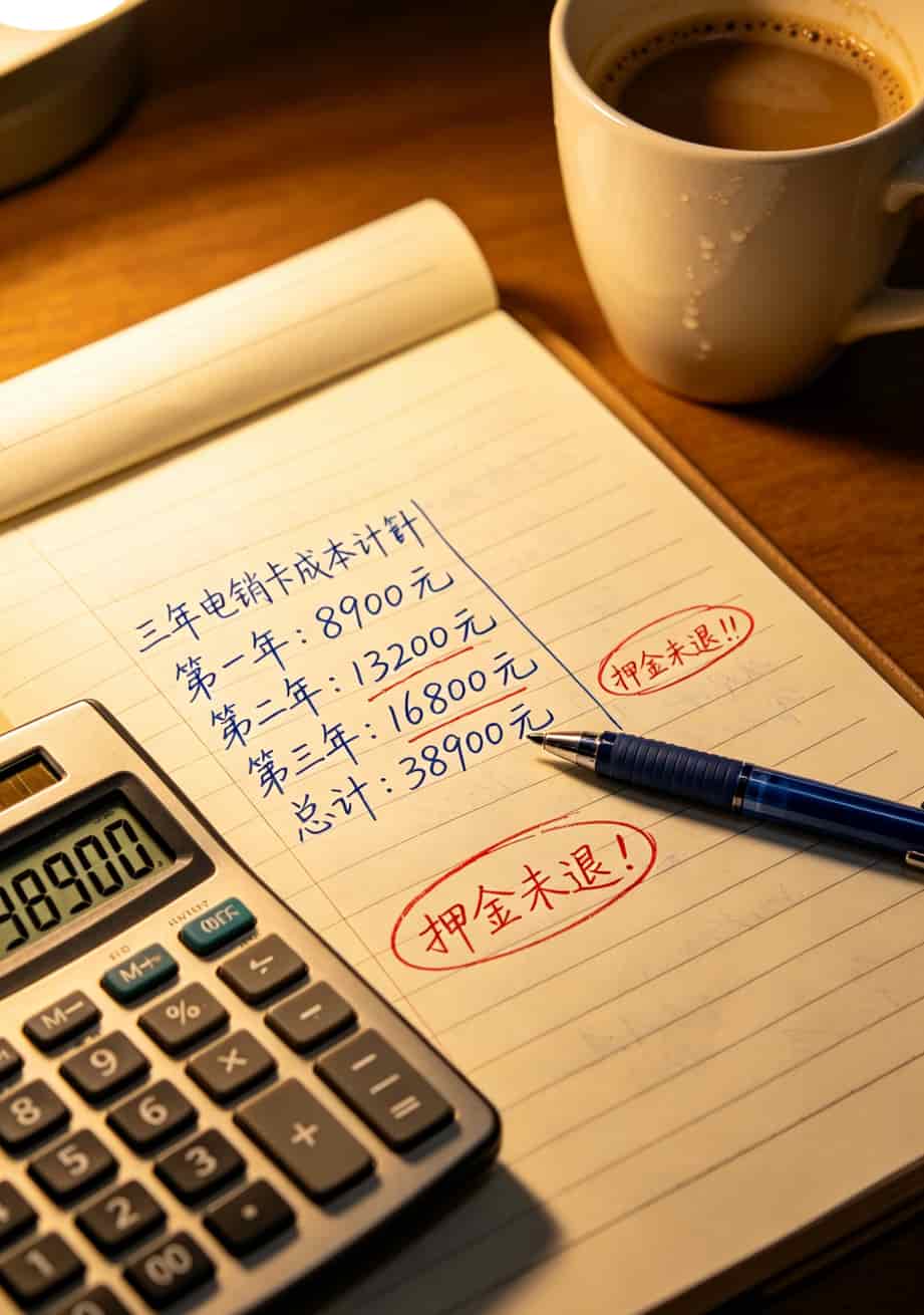 办宽带前先用中国电信测速网速跑一遍,不然你买啥电销卡都是给别人送钱 三年电销卡总成本计算表格