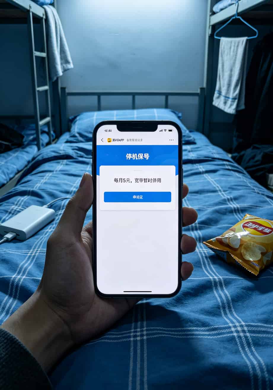 电信APP停机保号功能界面