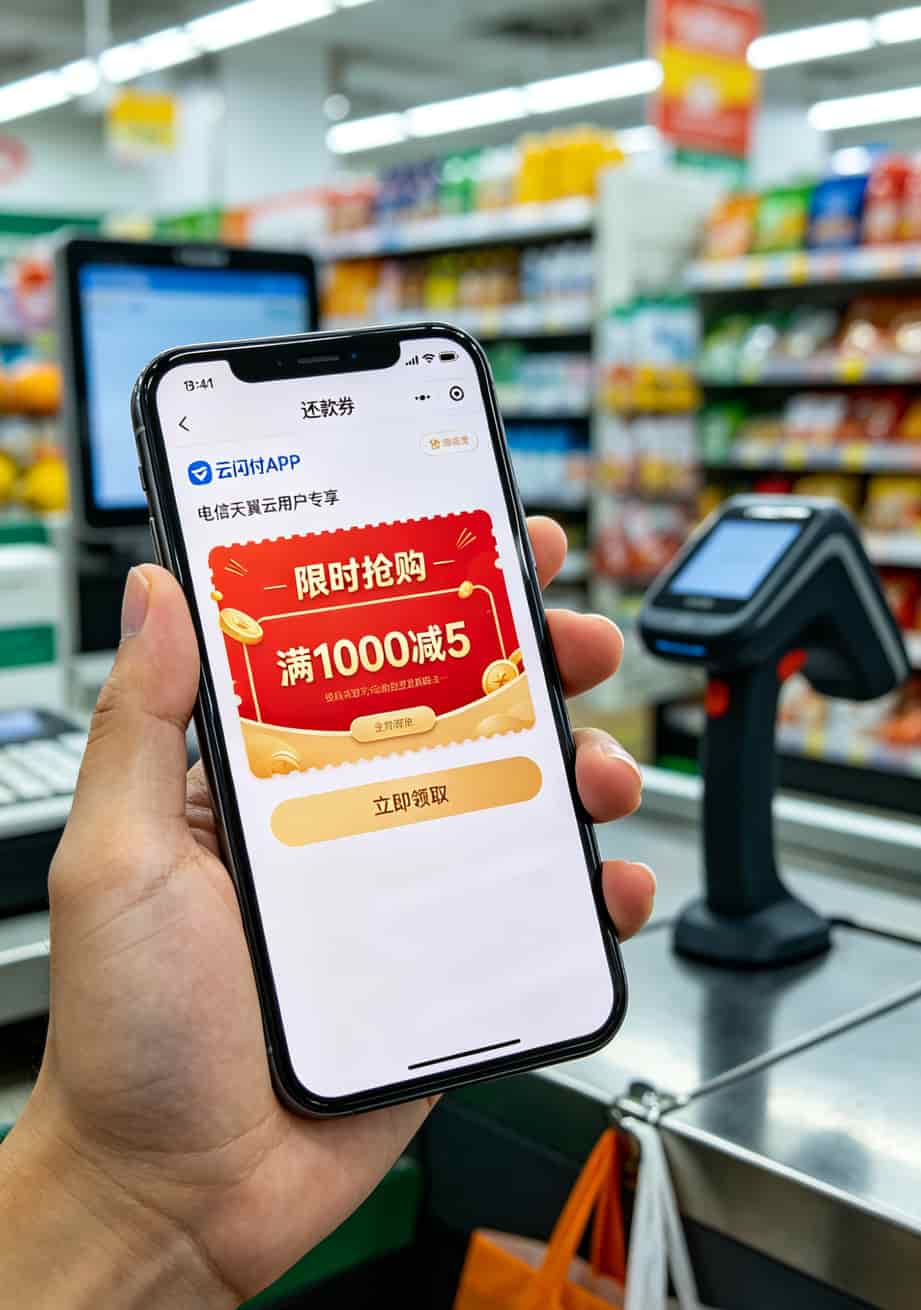 电信天翼云用户实测:信用卡办卡提额与分期电话反套路指南(附10个真实踩坑案例) 云闪付APP还款券领取页面