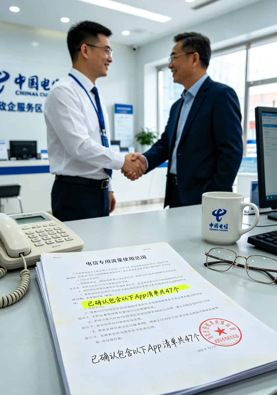 电销卡水太深!看懂“电信专用流量使用范围”,一年少亏一万多 线下营业厅办理电销卡合同的实拍照片