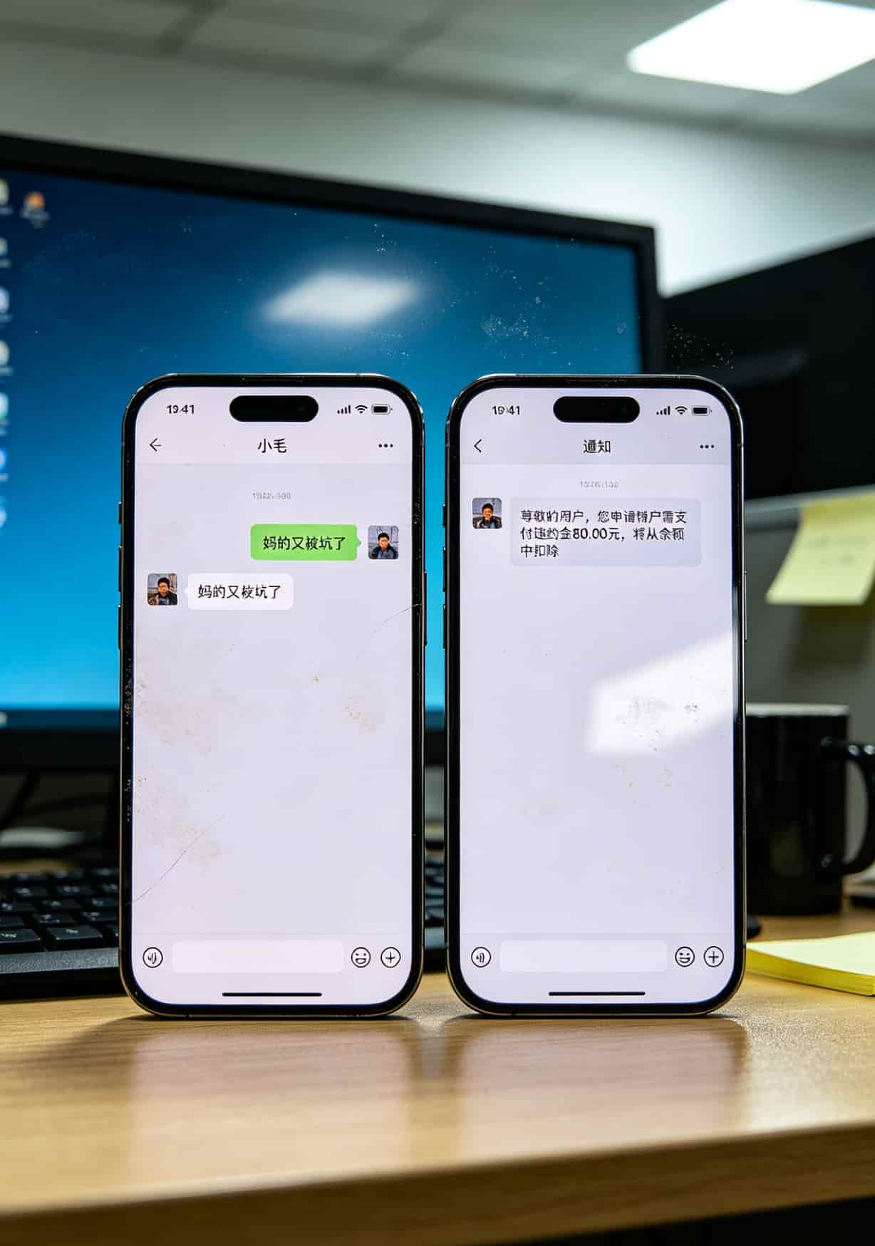 电信流量卡号码别再瞎买了!我折腾四回亏了720块,这些坑你跳过算我输 一张聊天记录截图,小毛发来消息“妈的又被坑了”,配上销户扣费80元的短信