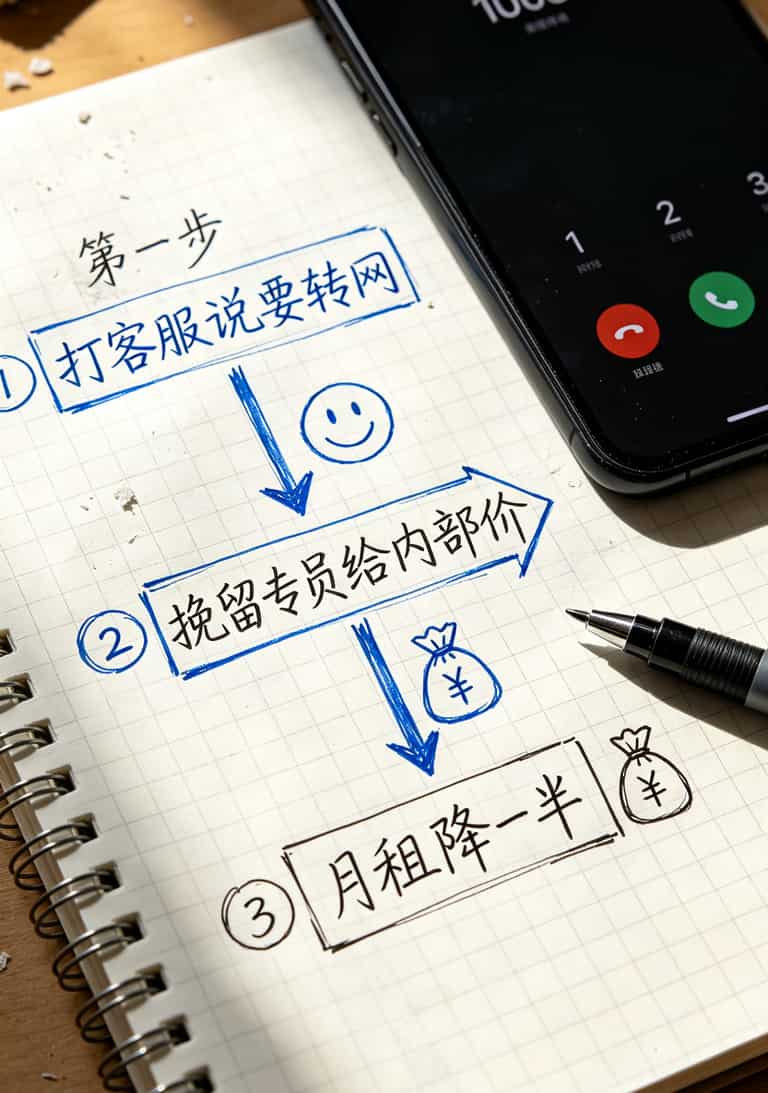 携号转网操作流程示意图