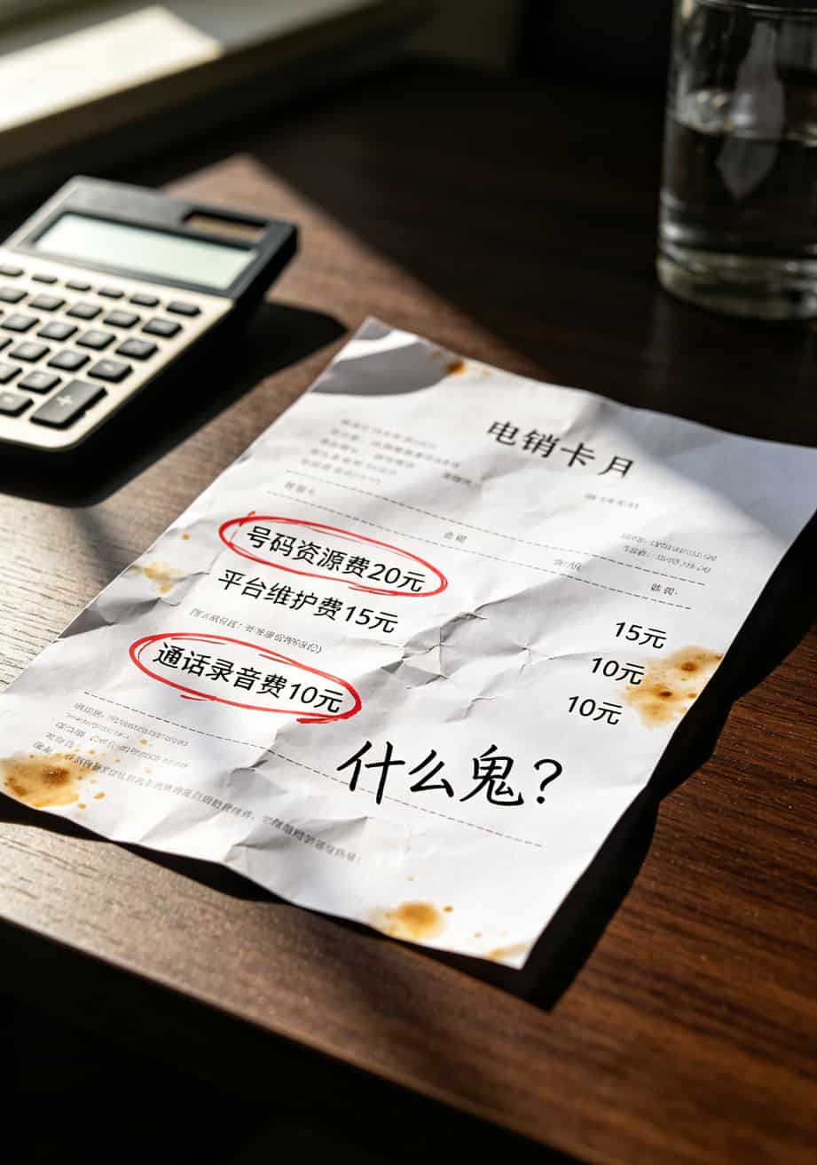 电销卡别乱买!我踩了8年坑,终于在山东电信网上营业厅找到了省钱路子 电销卡账单明细截图示例