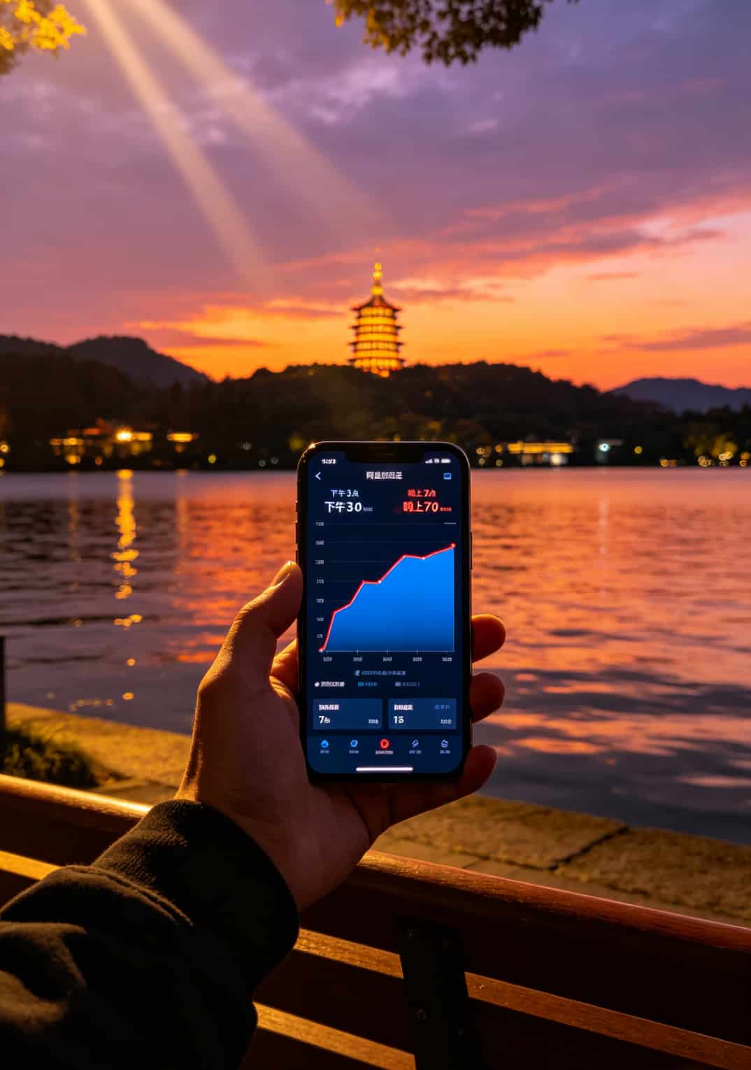 杭州西湖区不同时间段4G5G网速波动曲线