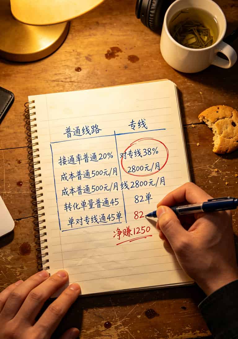 信用卡电销月入2万,我劝你先搞懂“电信营业时间” 专线vs普通线路对比表,显示接通率和成本差异