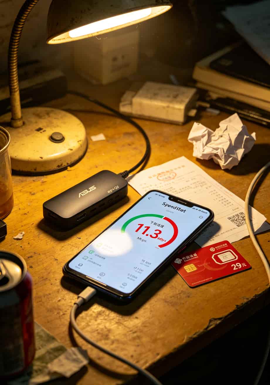 联通29元流量卡申请前,先看这篇!华硕Q6实测从11Mbps到79Mbps 华正易尚主板上的ZW1820芯片特写