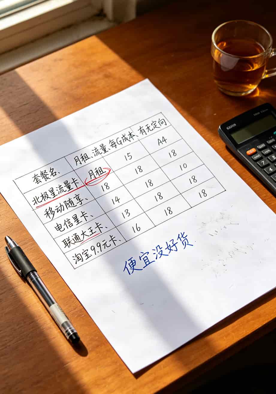 北极星流量卡到底值不值?我花了3个月实测华硕a豆,说点真心话 北极星流量卡与其他主流套餐资费对比表