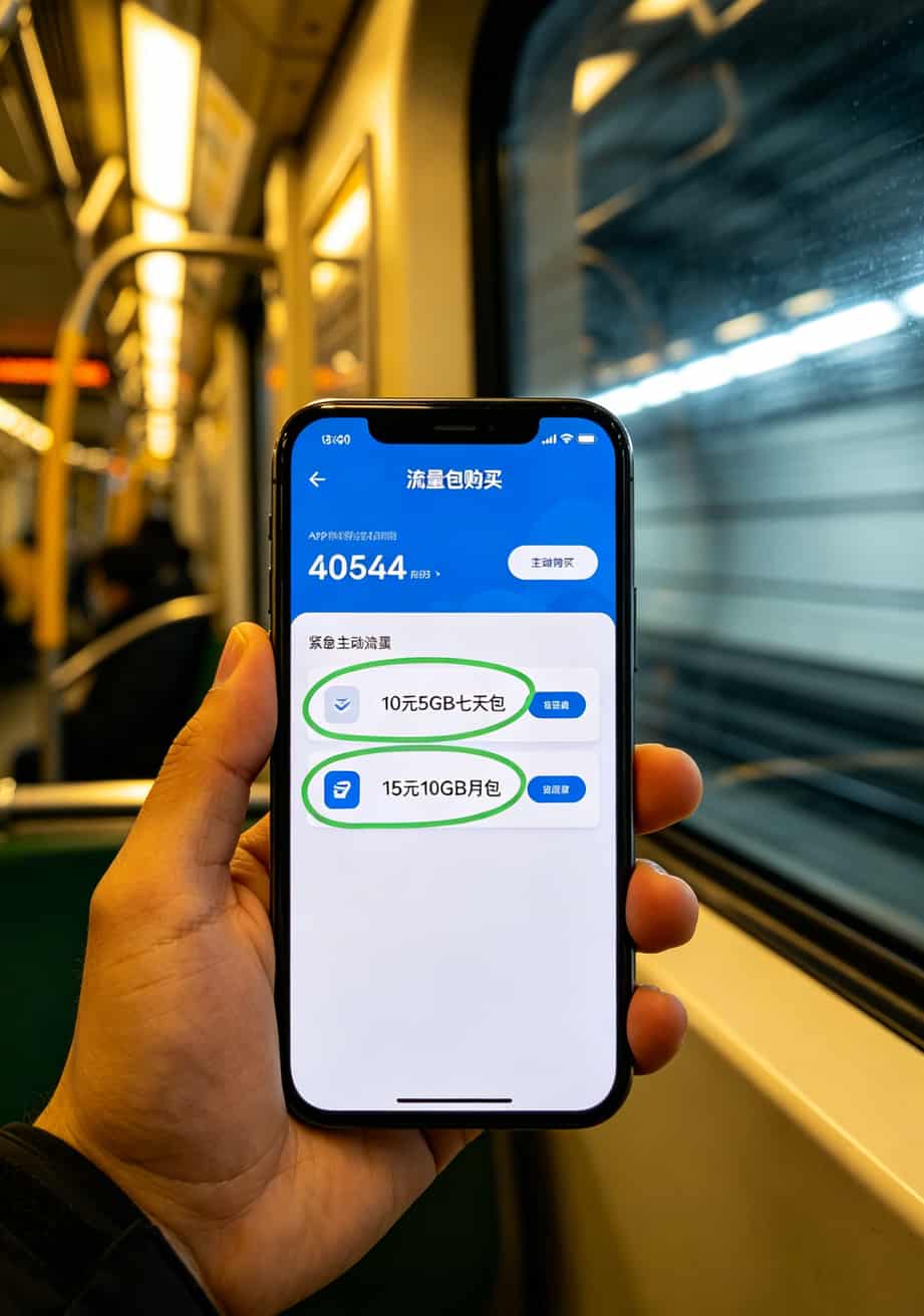 19块钱180G?劝你打住!我干通信8年,劝你别碰“0元流量卡” 运营商APP内购买流量包的操作界面截图