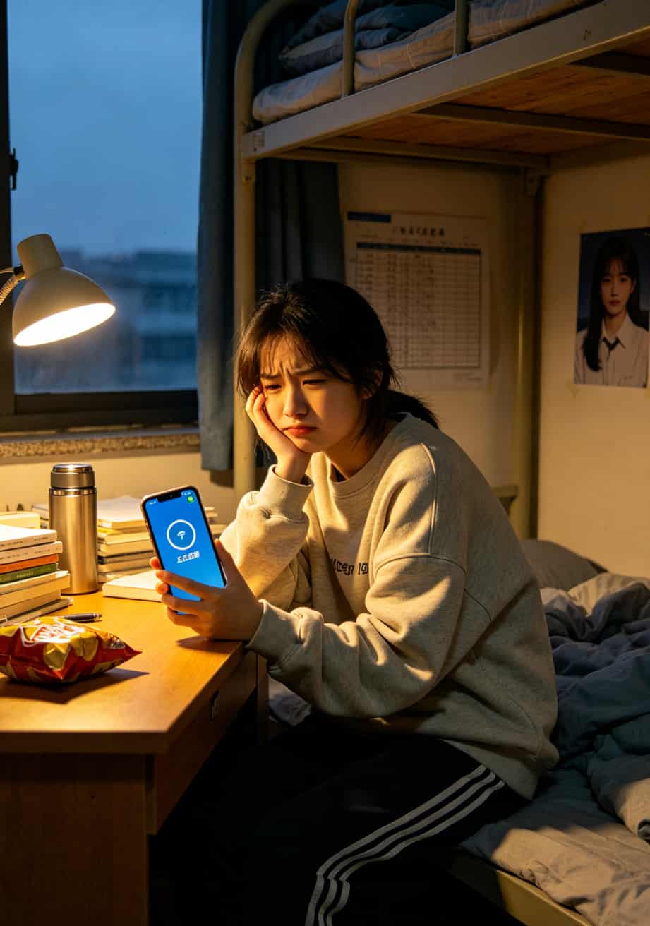 100g流量卡怎么办理才不亏?我实测三个月,这些坑你跳过就赢了 表妹在郑州大学宿舍刷手机,画面显示信号弱和卡顿提示