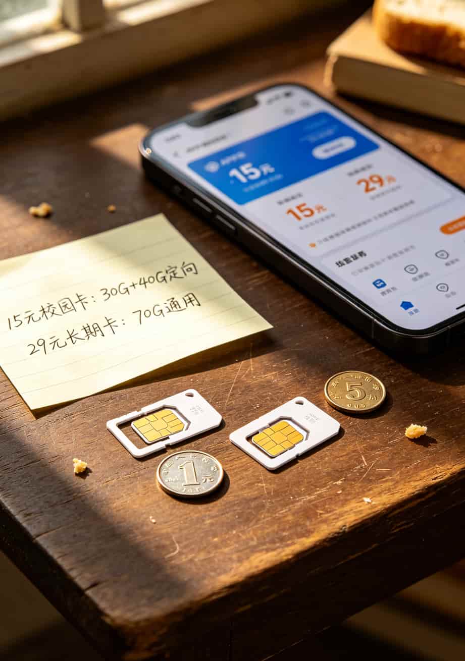 15元流量卡和29元卡对比表格