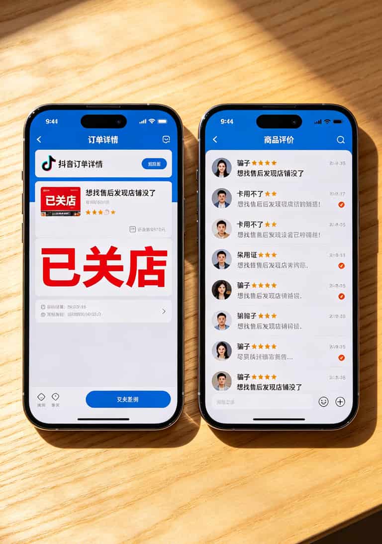 19.9元200g流量卡是真的吗?我买了三张卡实测,真相和广告差太远了 抖音店铺已关店的截图,订单下方有多条差评