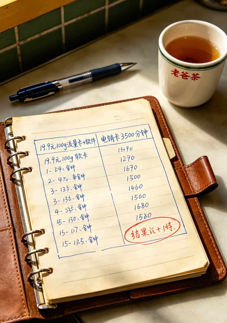 搜19.9元100g流量卡想打电话?听海南老电销说句大实话:别买 电销卡月租套餐对比计算表