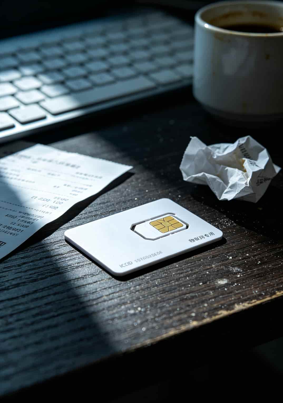 19元200G流量卡是坑吗?我用了三个月拆穿真相!还是“保号套餐加流量卡”最实在 19元200G流量卡实物照片,卡面上没有运营商logo,是一张物联卡