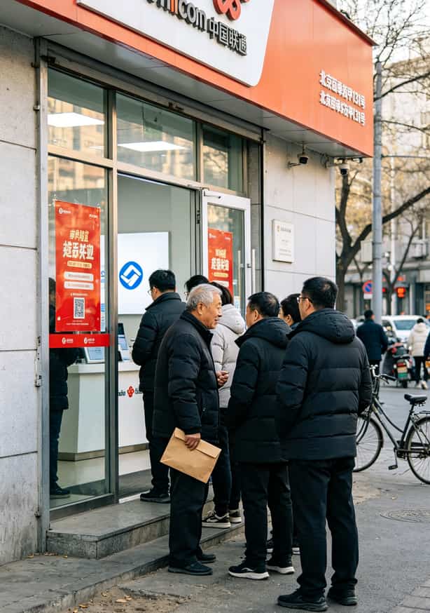 北京1元流量卡实测:抠门打工人的两个月血泪史,能省一顿呷哺 北京西单联通营业厅门口排队的人群