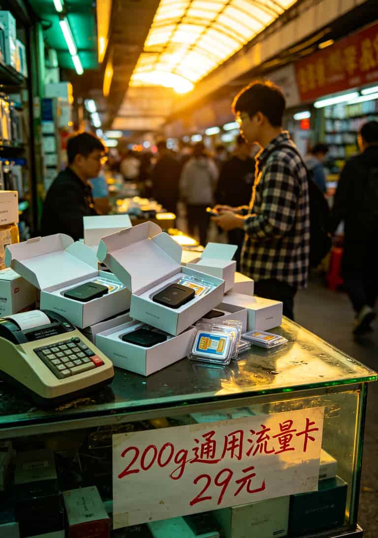 深圳华强北电脑城随身WiFi档口实拍