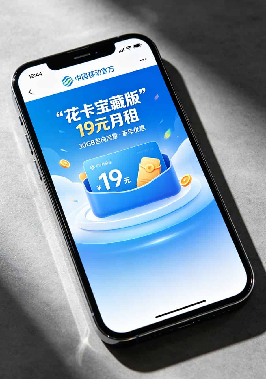 2020什么流量卡最划算?实测6张卡,答案就一句:别碰大王卡和闲鱼神卡 移动花卡宝藏版在支付宝小程序的办理页面截图