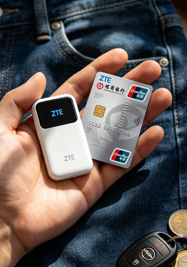 实测3个月,2025年最好用的流量卡根本不是手机卡,而是这4款中兴随身WiFi 中兴四款随身WiFi产品对比实拍图