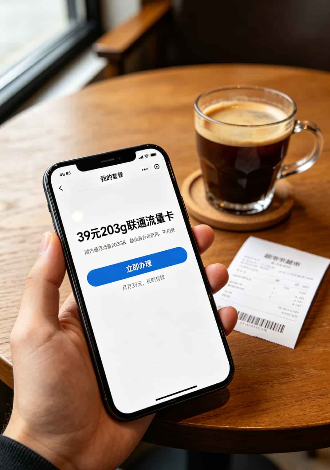 联通流量卡203GB套餐详情页截图