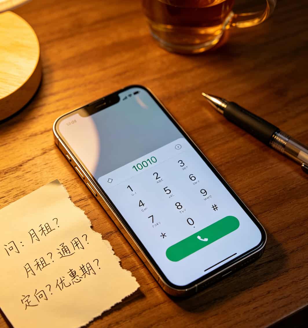 29块流量卡,值不值得办?我掏钱踩坑后给你交个底 拨打运营商客服电话截图