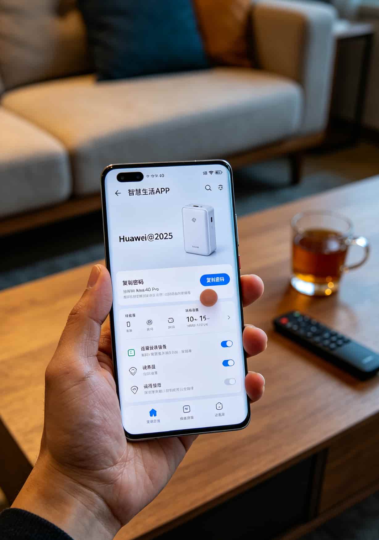 黄灯限速密码全忘?华为随身WiFi配29元30g流量卡,我折腾两年踩坑总结 华为智慧生活APP查看WiFi密码界面截图
