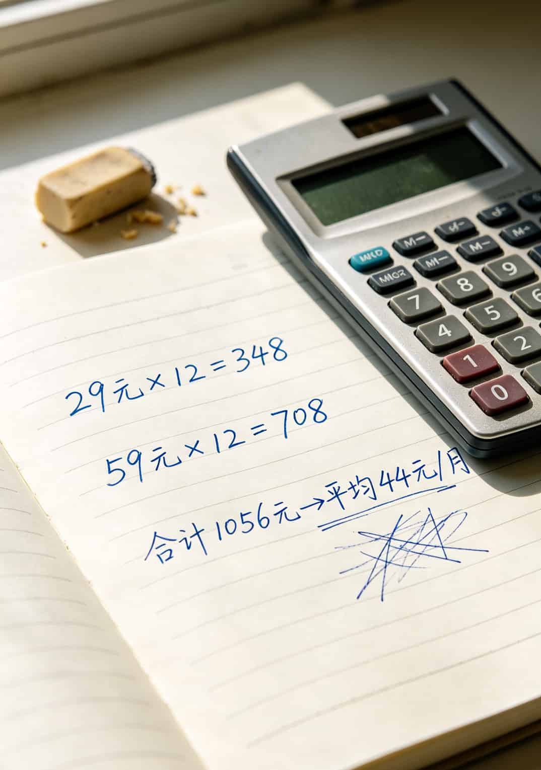 29元的流量卡怎么样?实测6张卡后告诉你:别买错了,这三类才值 两年费用计算表格,29元套餐vs59元套餐vs线下89元套餐对比