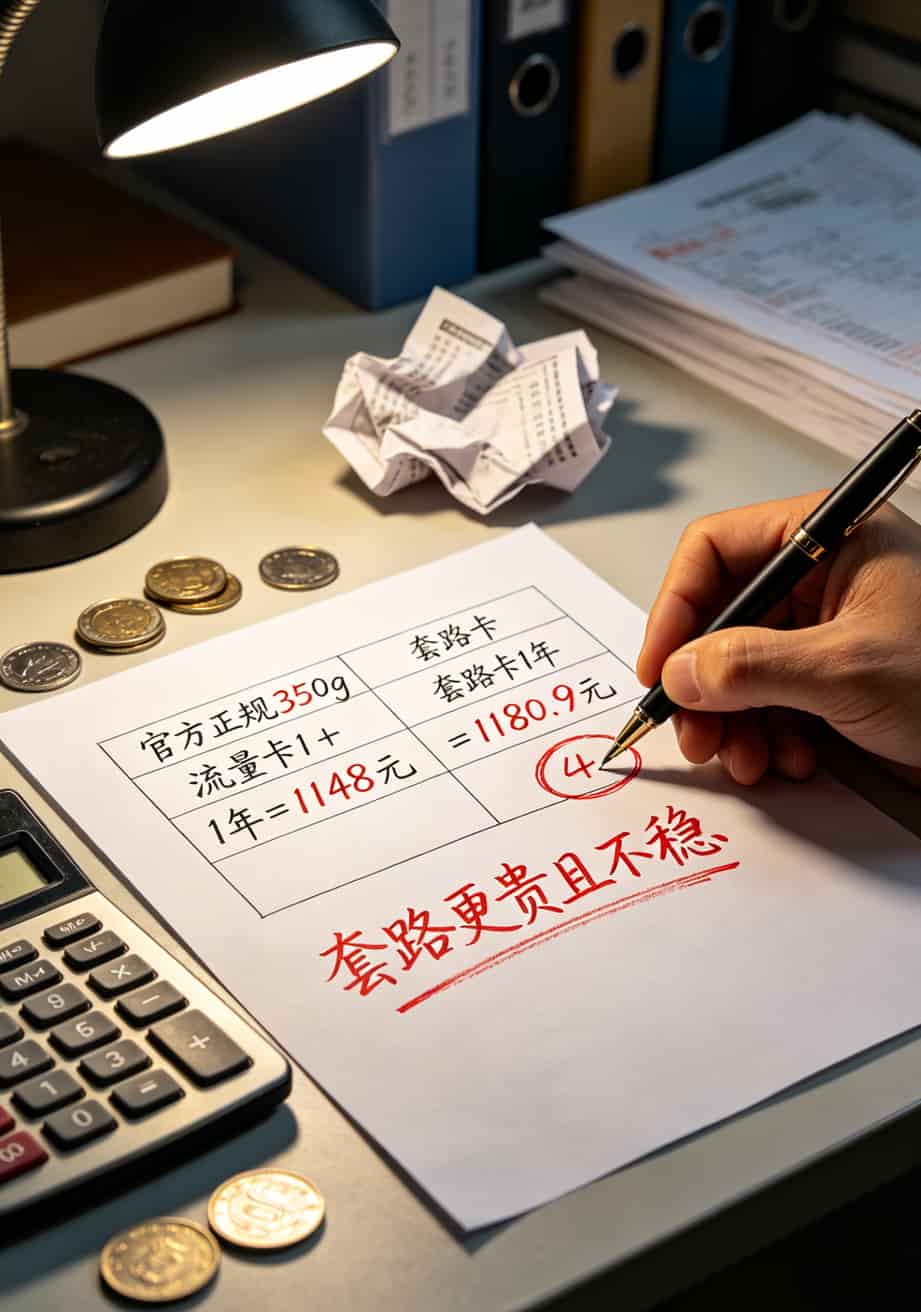 350g流量卡千万别瞎买!我扔了小两千块才搞懂的随身WiFi真相 350g流量卡长期持有成本对比表格