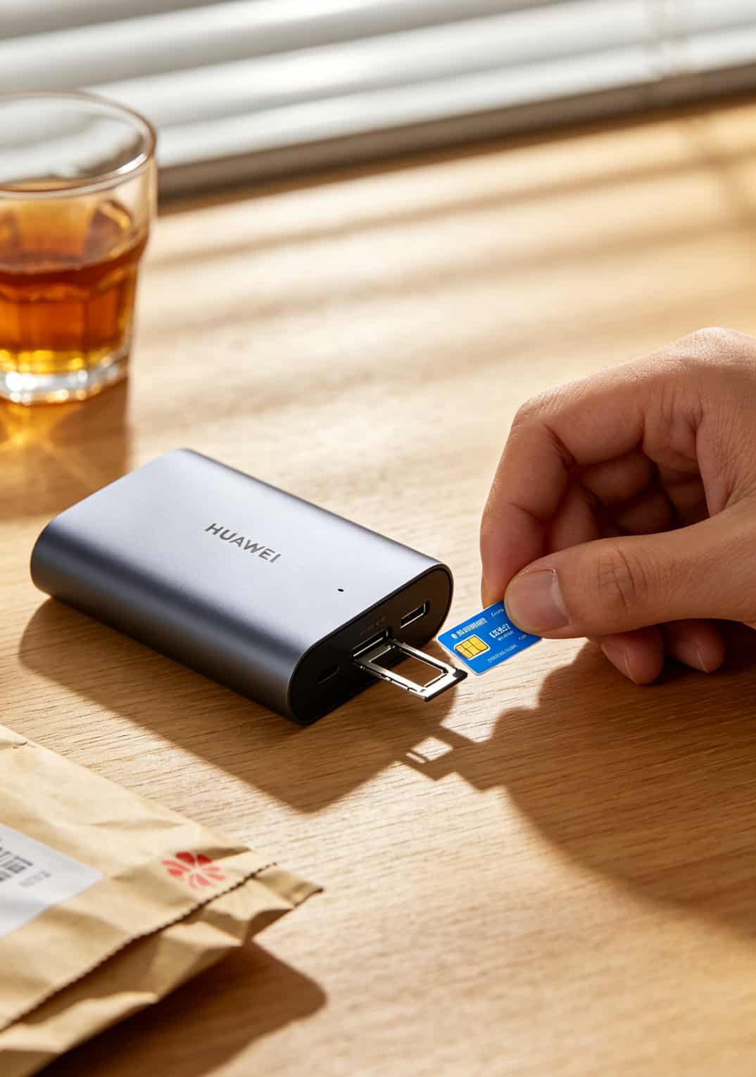 4g监控流量卡多少钱一个月?19块能买150GB,别再多花冤枉钱了 华为随身WiFi 3 Pro插流量卡实拍图