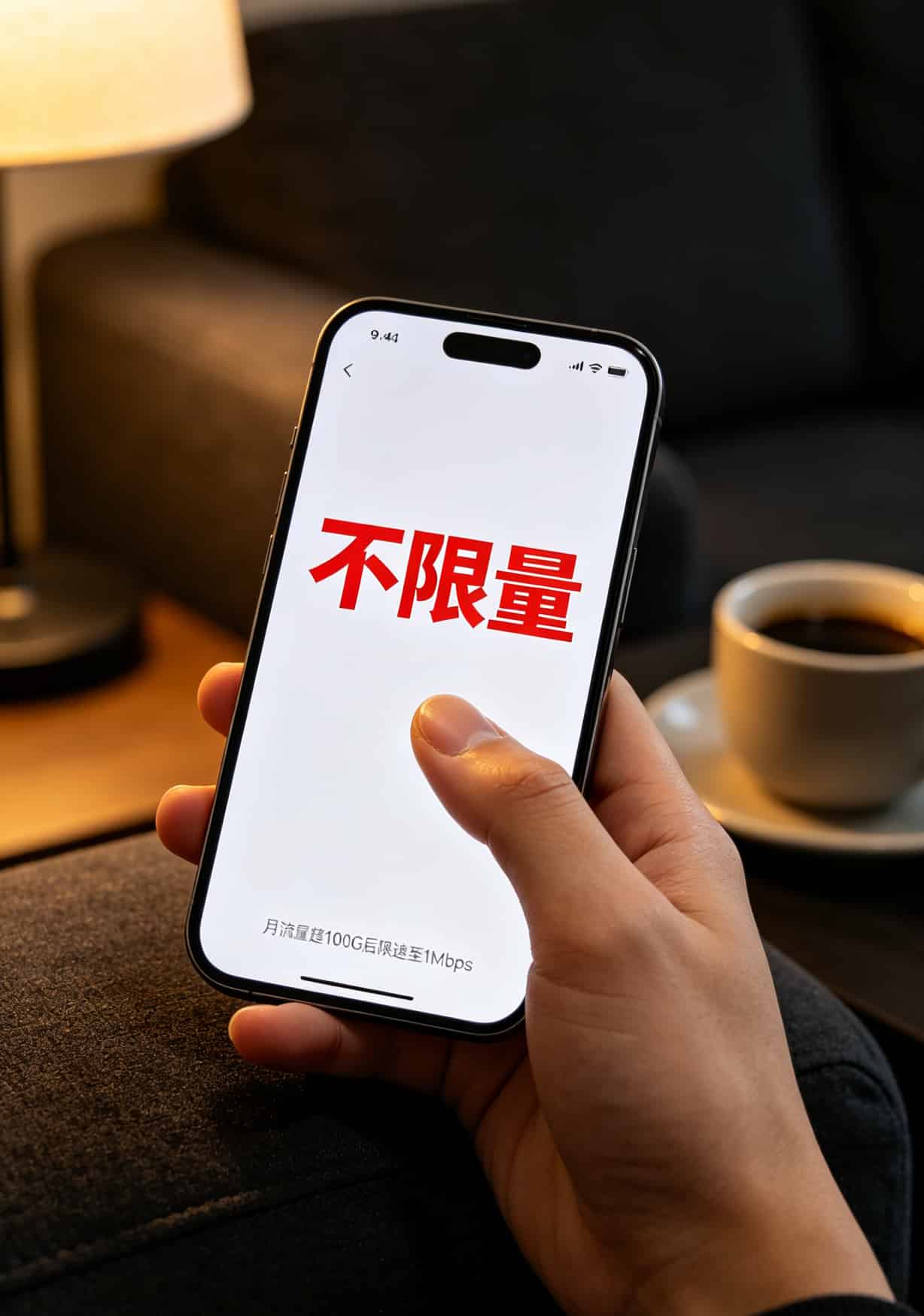 5g流量卡套餐没选对,随身WiFi就是电子垃圾(老赵实测半年) 5g流量卡套餐达量限速提示截图(小字看不清)