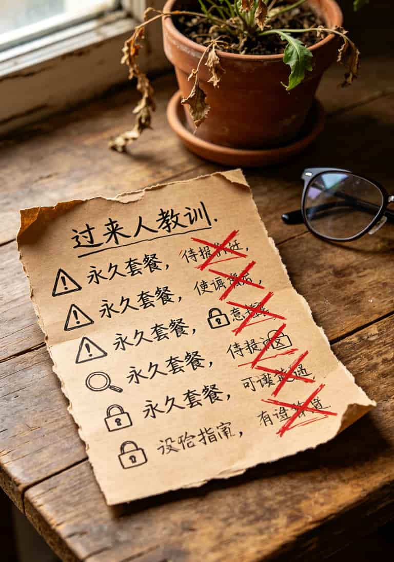 一张5g电信流量卡折腾我仨月,京东校园卡那30块我是真领到了(附避坑地图) 八条避坑要点总结卡片图,每条配一个小图标